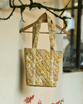 eco printed tote bag