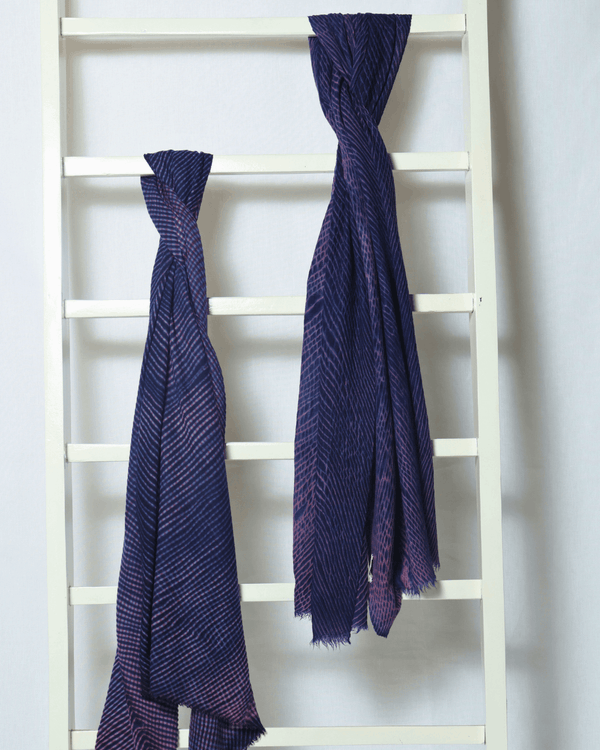 Naturally Dyed Organza Silk Shawl