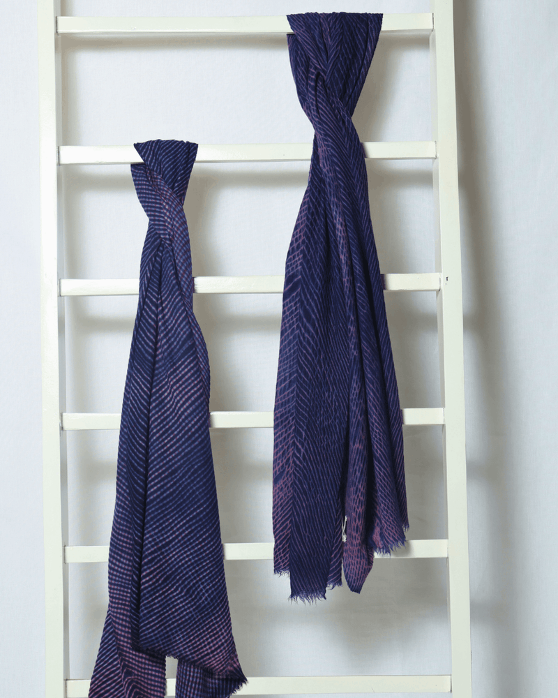 Naturally Dyed Organza Silk Shawl