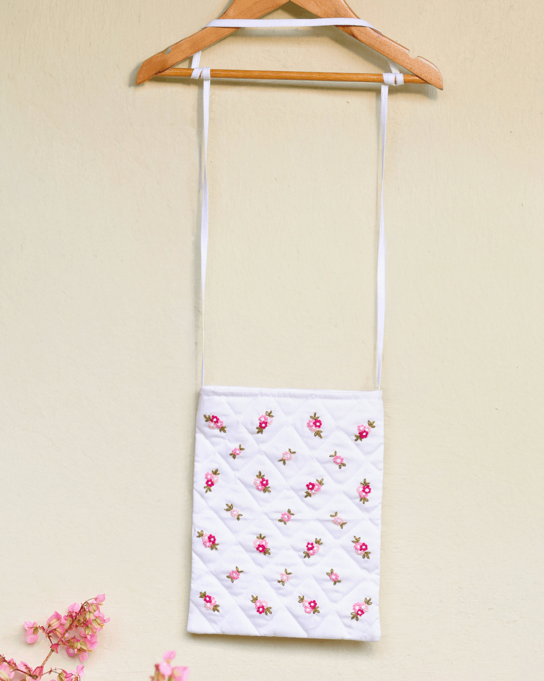 embroidery sling bag