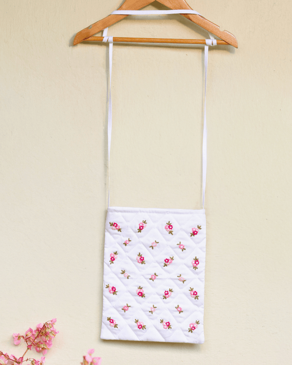 embroidery sling bag
